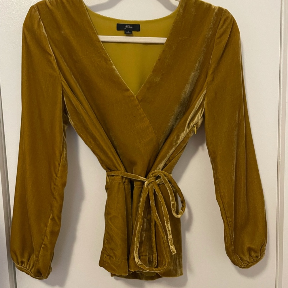 J.Crew Mustard Blouse
